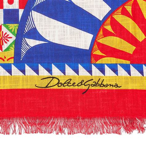 Dolce&Gabbana Casa Carretto Doubled Beach Towel .